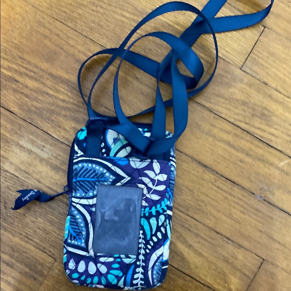 Vera Bradley Blue Patterned Crossbody Phone Case